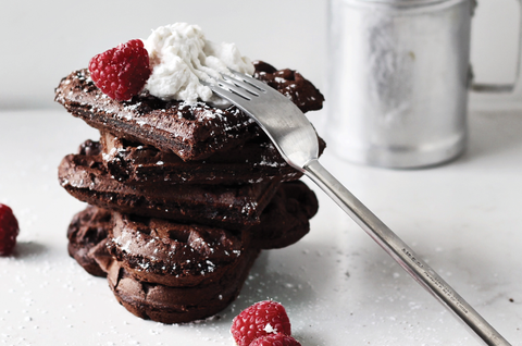 Chocolate Vegan Waffles