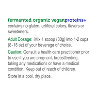 fermented organic vegan protein | vanilla